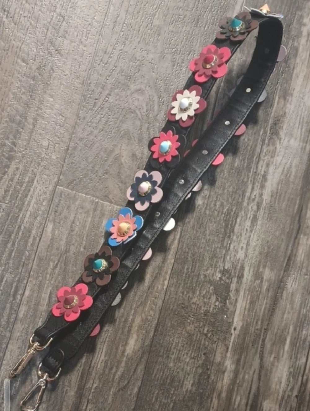 Handbag Replacement Strap with Gold Accessories